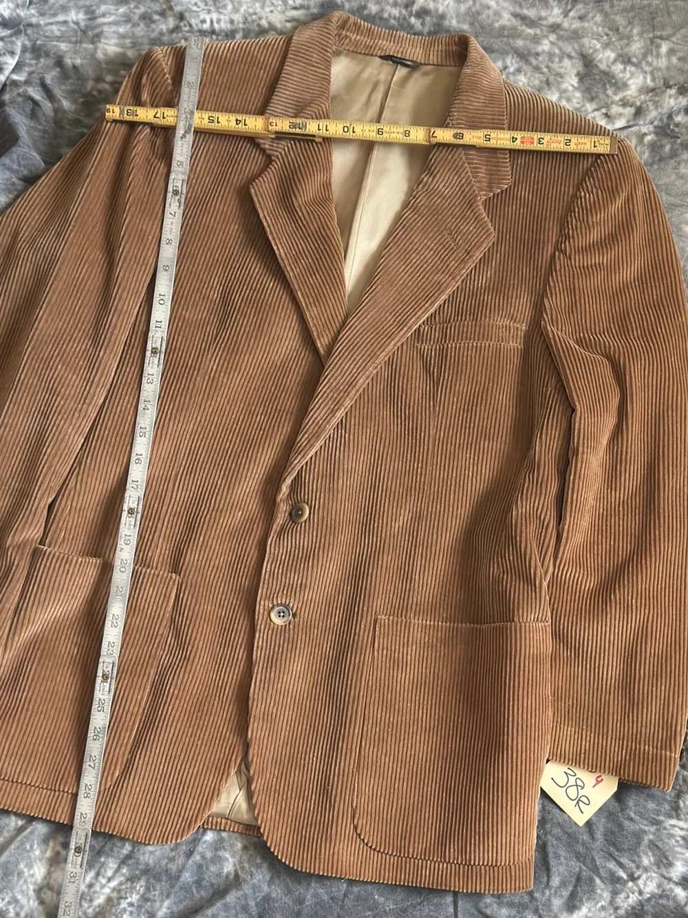 1970s Academy Award Wide Wale Corduroy Blazer Sport Coat Vintage Sony Costumes